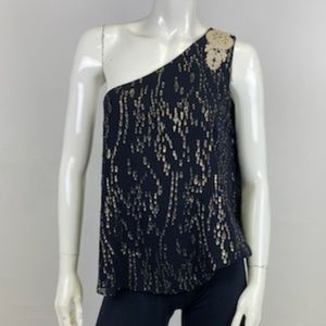 Lilly Pulitzer - One Shoulder Silk Top